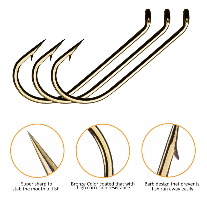 Goture 120PCS Fly Barb Fishing Hooks with Magnetic Components Box â€“ High Carbon Steel Fly Tying Fishing Hooks Kit - Image 4